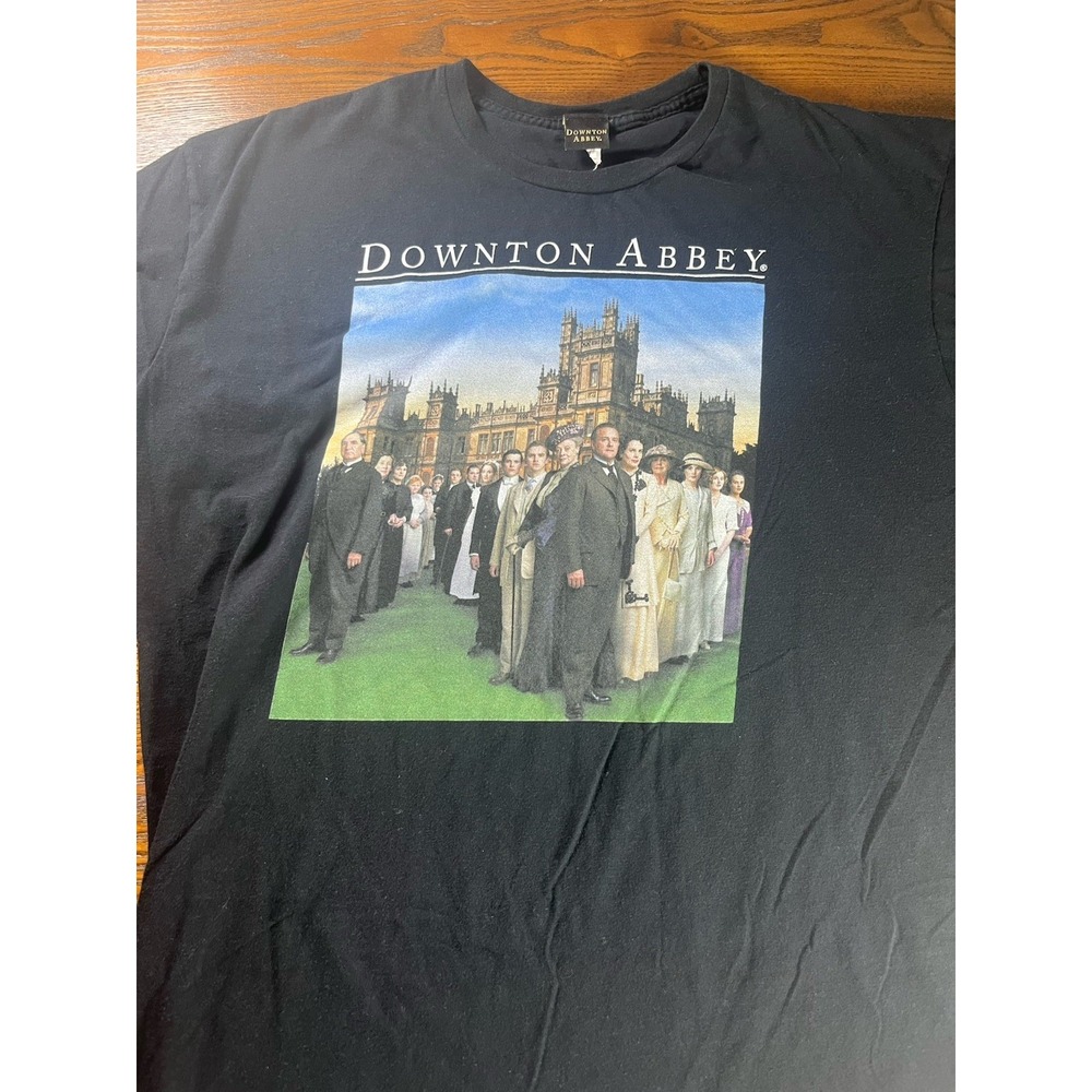 Official DOWNTOWN ABBEY Black Graphic 2014 T SHIRT 2XL